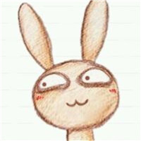 可爱的卡通兔子情侣头像图片