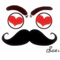 留胡子成熟卡通大叔头像图片