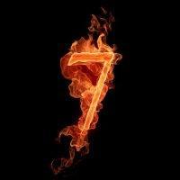 从0到9十个数字火焰效果图片头像