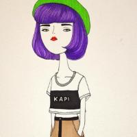 短发卡通头像女生图片_短发卡通女孩你爱不爱