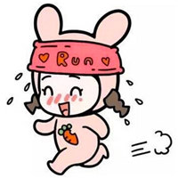 超萌兔耳小女孩卡通图片头像