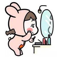 超萌兔耳小女孩卡通图片头像