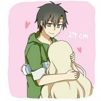 超萌关于身高的情侣头像动漫图片