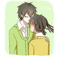 超萌关于身高的情侣头像动漫图片