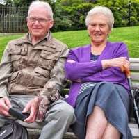 甜蜜恩爱幸福的微信老人情侣头像