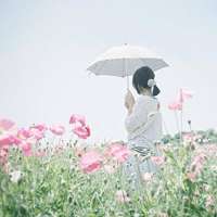 打伞的女孩微信头像_唯美雨中打伞的漂亮女孩微信头像图片