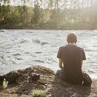 伤感男生头像背影