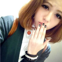 用手遮脸的漂亮女生头像