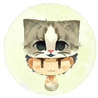 可爱猫咪头套系列卡通情侣头像图片