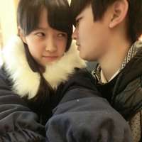 两人一张的时尚潮流情侣头像图片