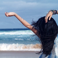 女生头像背影伤感海边 伤感在蓝色的海边