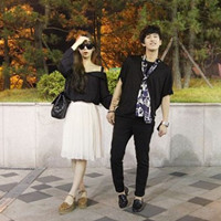 两人一张的时尚潮流情侣头像图片