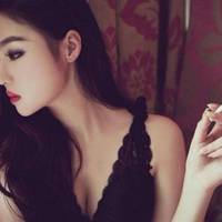 女生叼烟霸气头像 嘴边叼烟寂莫仍在