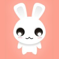 卡通可爱的兔子头像图片