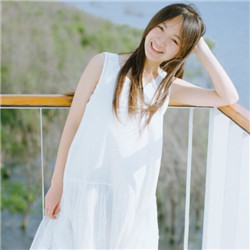 清纯白色连衣裙女生头像