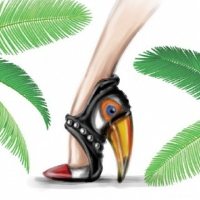 夸张个性的高跟鞋头像图片