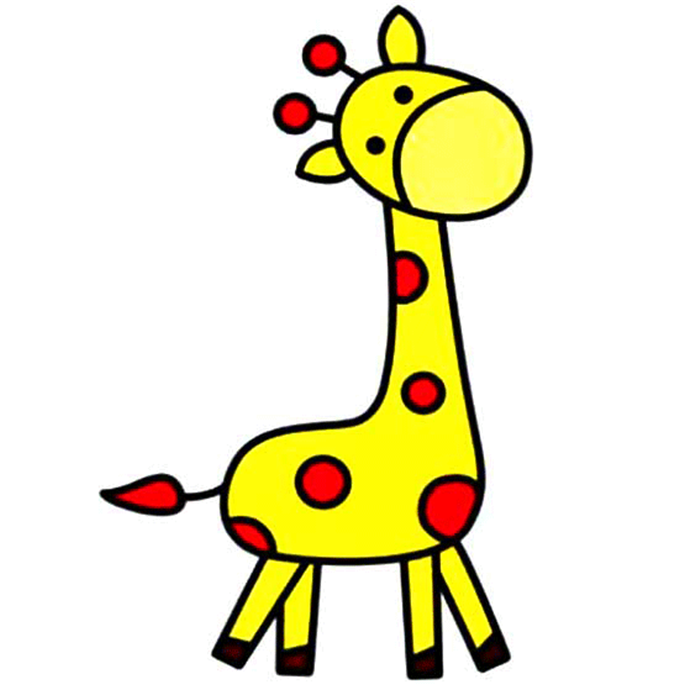 高清的可爱长颈鹿卡通头像