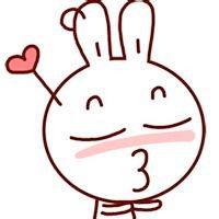 卡通可爱的兔子头像图片