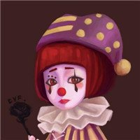 简单可爱小丑动漫卡通图片头像