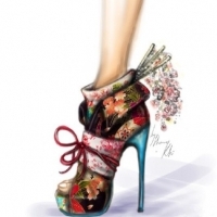 夸张个性的高跟鞋头像图片