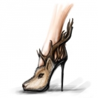 夸张个性的高跟鞋头像图片