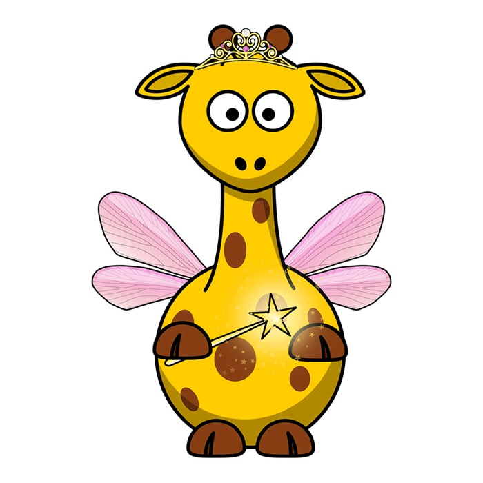 高清的可爱长颈鹿卡通头像