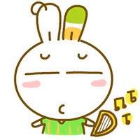 卡通可爱的兔子头像图片