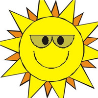 戴墨镜的太阳卡通头像图片