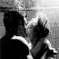 两人一张的黑白情侣头像