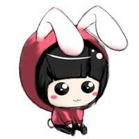 卡通可爱的兔子头像图片