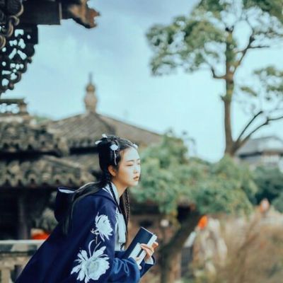 女生头像古风唯美清纯 为你青丝高挽