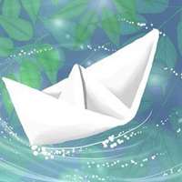 充满童趣表达思念的清美纸船图片
