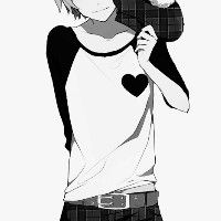 黑白帅气动漫男生头像 黑白质感超帅气