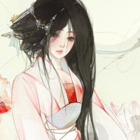 古风插画头像女 淡淡的挺美