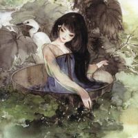 古风插画头像女 淡淡的挺美