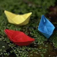 充满童趣表达思念的清美纸船图片