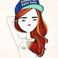 个性十足的时尚漫画女生头像图片