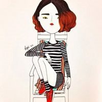 个性十足的时尚漫画女生头像图片