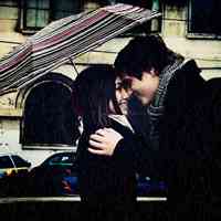 两个人亲嘴的情侣头像