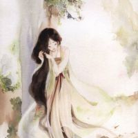 古风插画头像女 淡淡的挺美