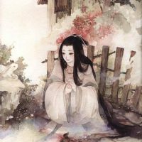 古风插画头像女 淡淡的挺美