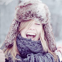 女生头像雪花 冰地雪地唯美女生意境图片头像