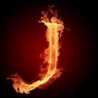 带火焰的26个字母微信头像