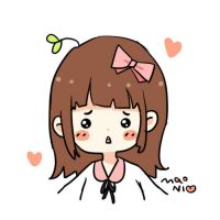 卡通男女生简易头像 简头简爱