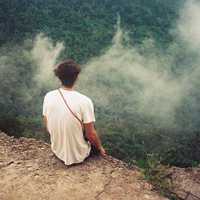 不腻好看的帅气男生背影头像图片