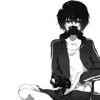 黑白帅气动漫男生头像 黑白质感超帅气