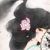 古风插画头像女 淡淡的挺美