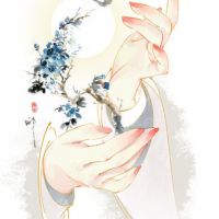 古风插画头像女 淡淡的挺美