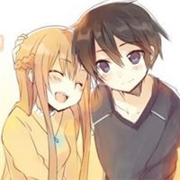 刀剑神域卡通情侣头像一对