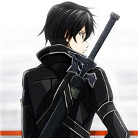 刀剑神域桐人微信头像帅